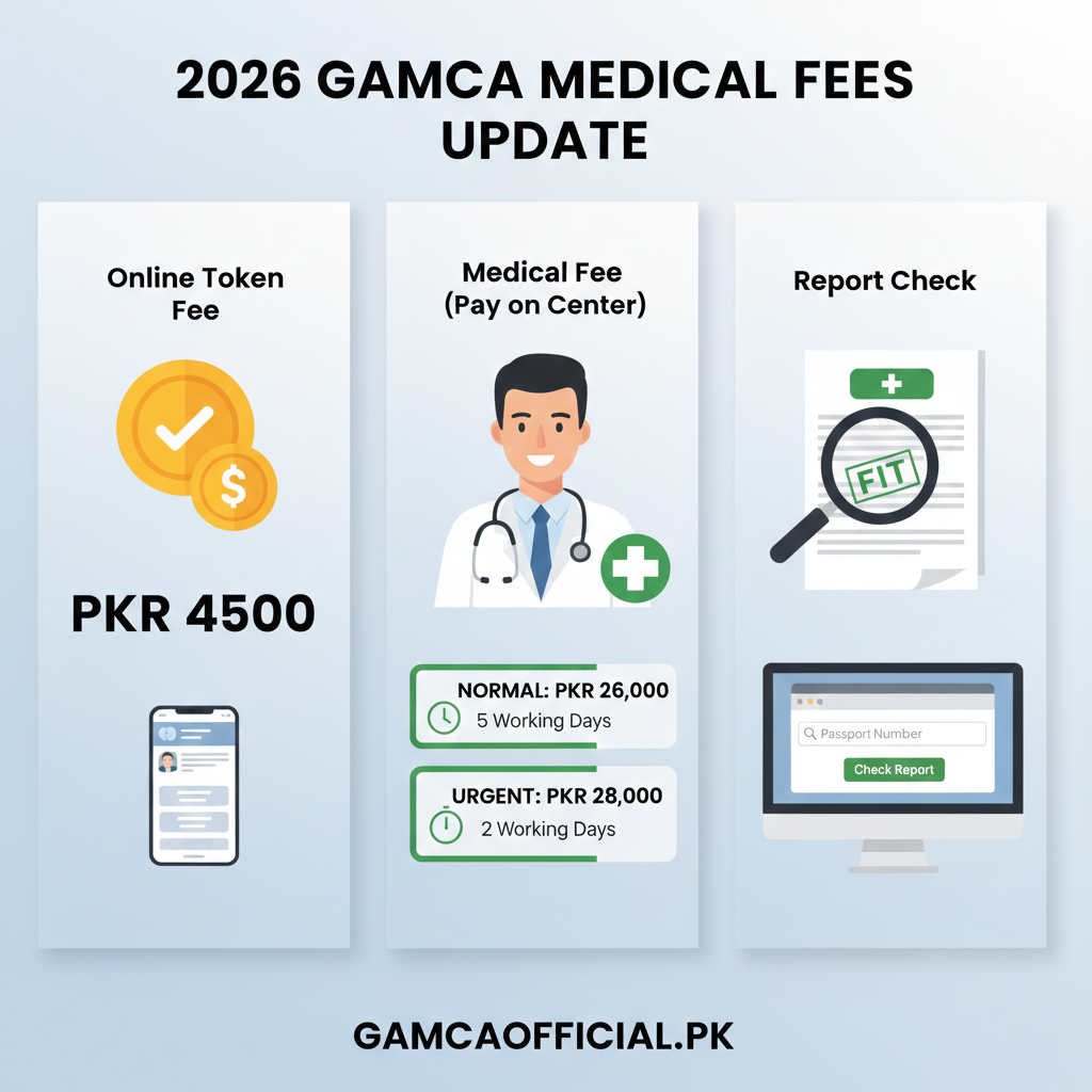 GAMCA Medical Fee Update 2026